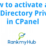 How to activate and use Directory Privacy in CPanel