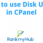 How to use Disk Usage in CPanel