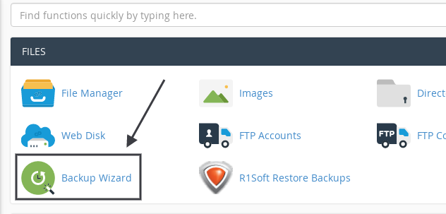 cpanel host download backup