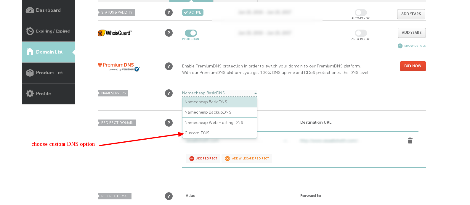 Namecheap-Domain-Custom-DNS